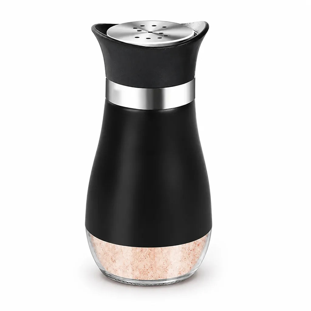 Salt & Pepper Shaker Set Stainless Steel & Glass