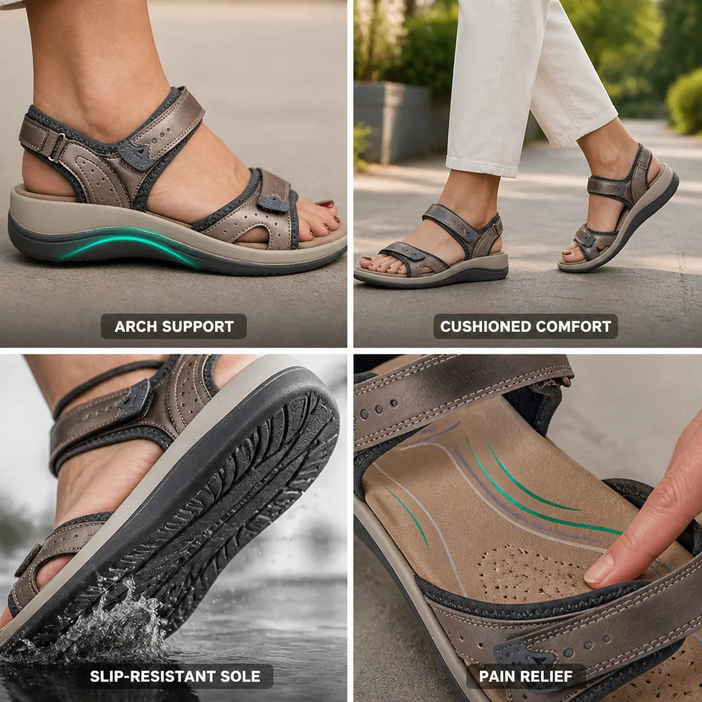 Sandals Orthopedic Arch Support Slip-Resistant Sole