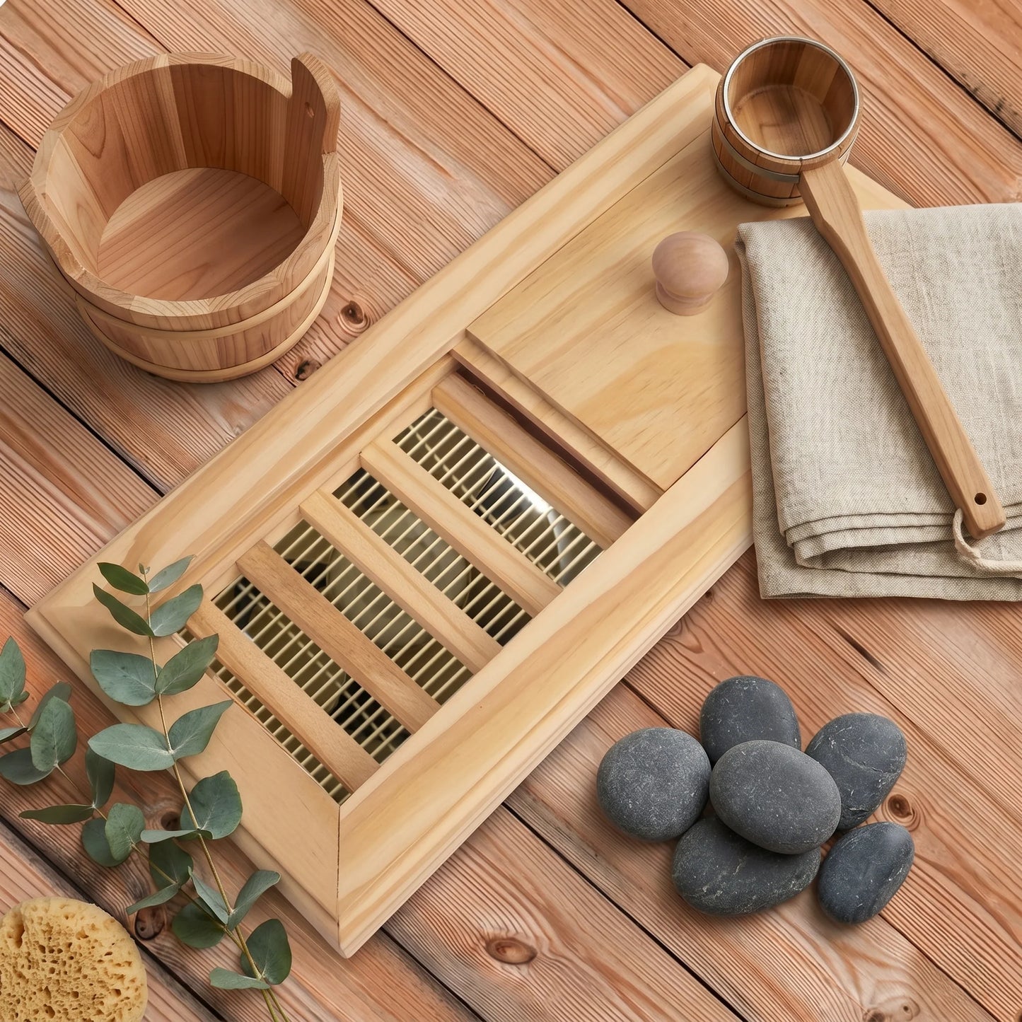 Sauna Air Vent Adjustable Airflow Tool-Free Installation