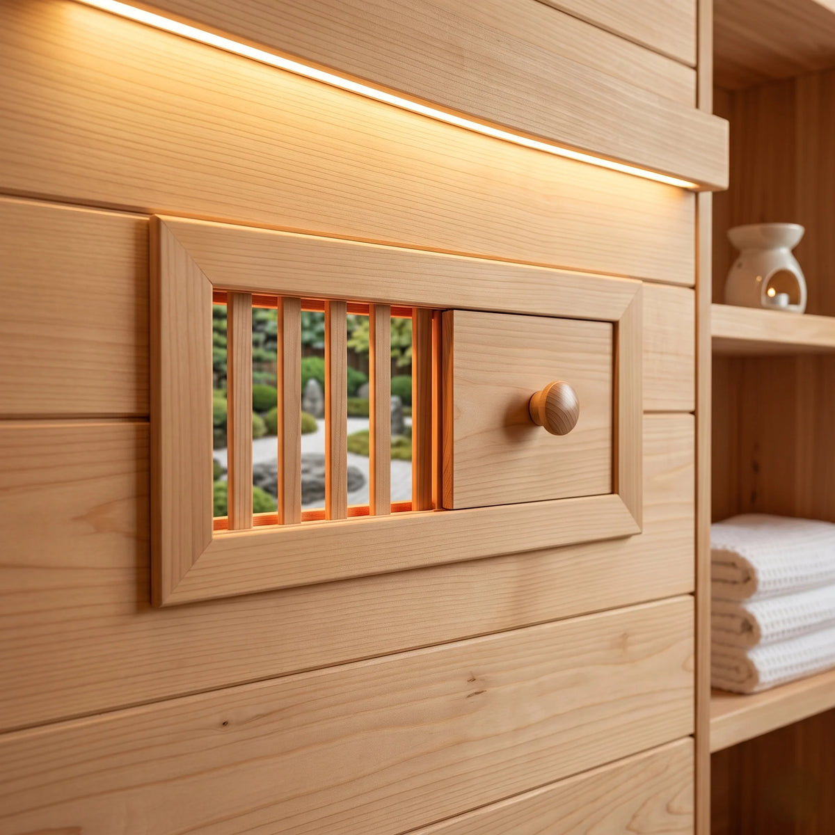 Sauna Air Vent Adjustable Airflow Tool-Free Installation