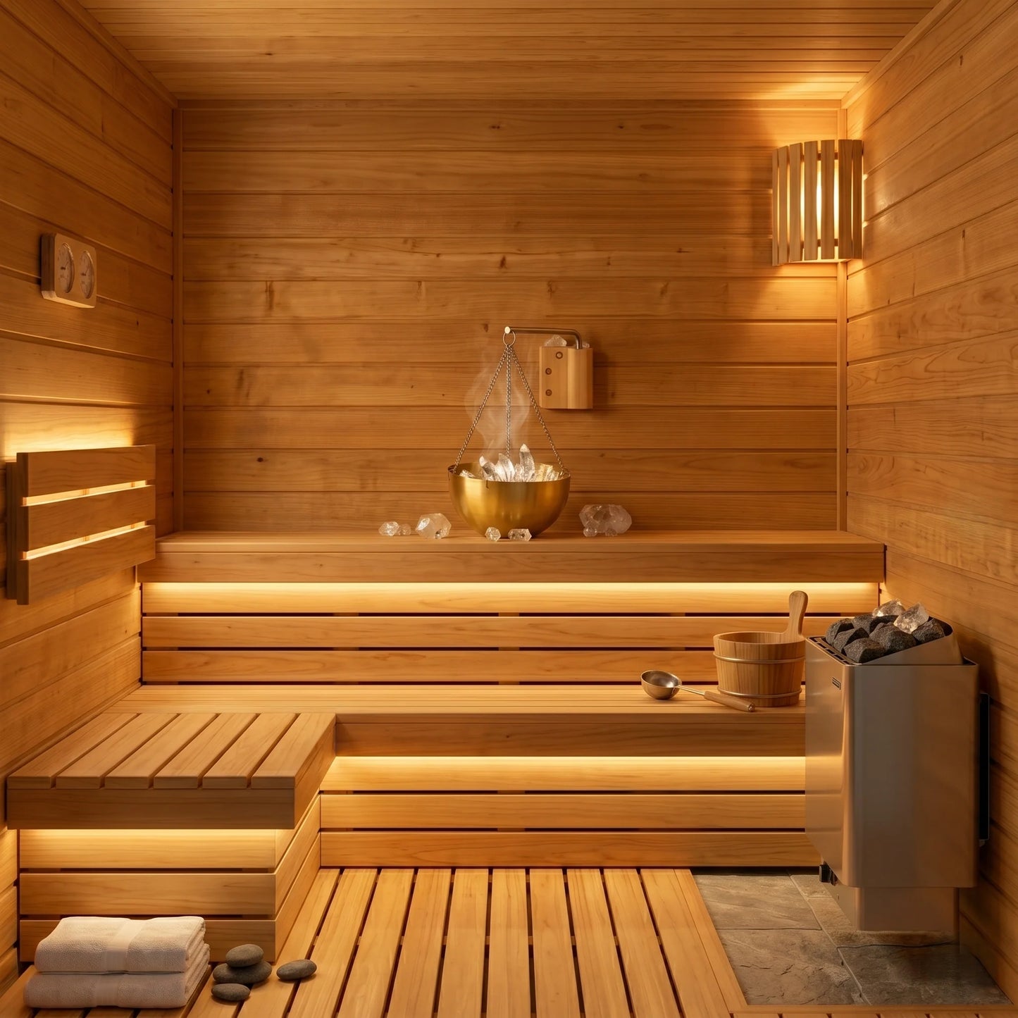 Sauna Aromatherapy Oil Bowl Stainless Steel Hanging