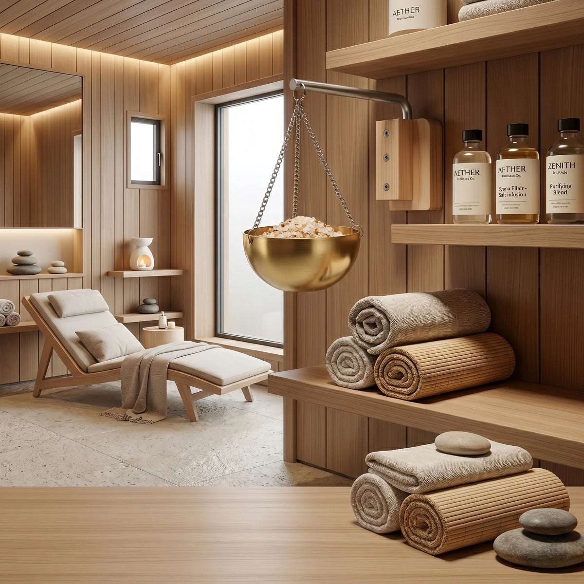 Sauna Aromatherapy Oil Bowl Stainless Steel Hanging