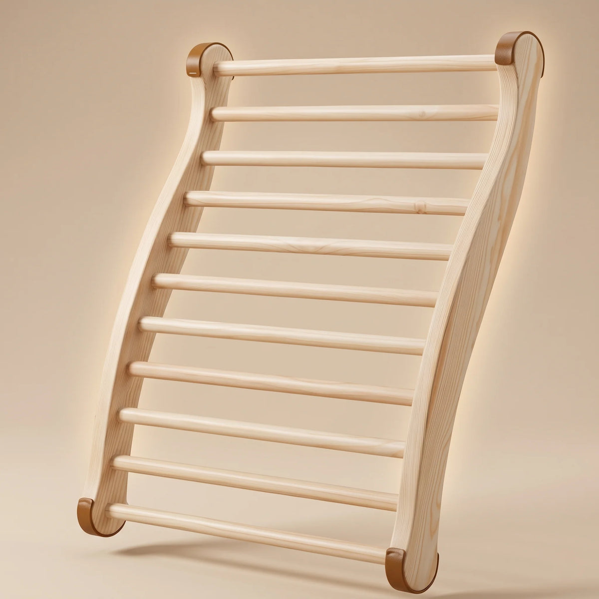 Sauna Backrest Ergonomic Wooden Non-Slip