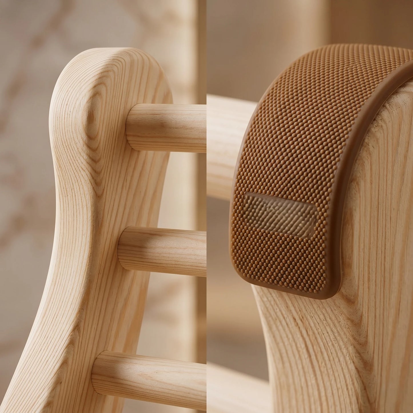 Sauna Backrest Ergonomic Wooden Non-Slip