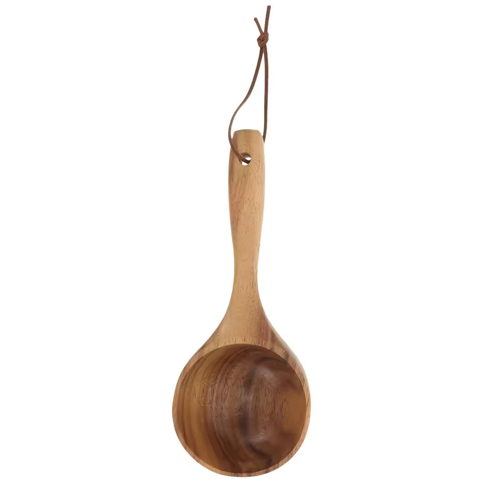 Sauna Ladle Wooden Long-Handle Ergonomic Grip
