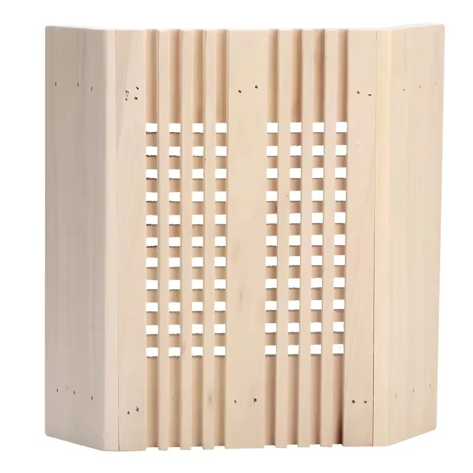 Sauna Light Cover Wooden Slatted Warm Ambient Glow