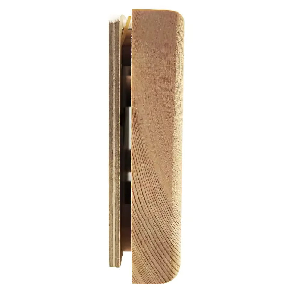 Sauna Thermometer & Hygrometer Wood Wall Mount Easy-Read Analog