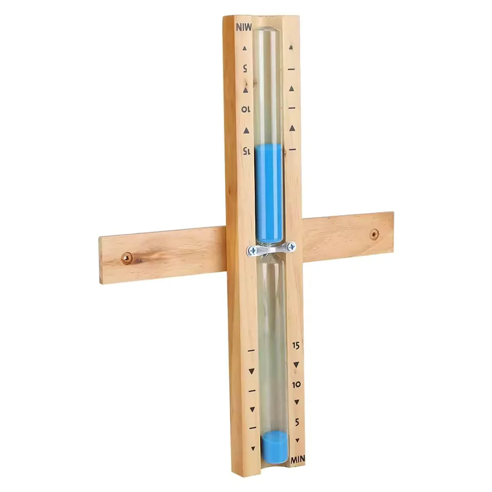 Sauna Timer 15-Minute Wall-Mounted Wooden Frame