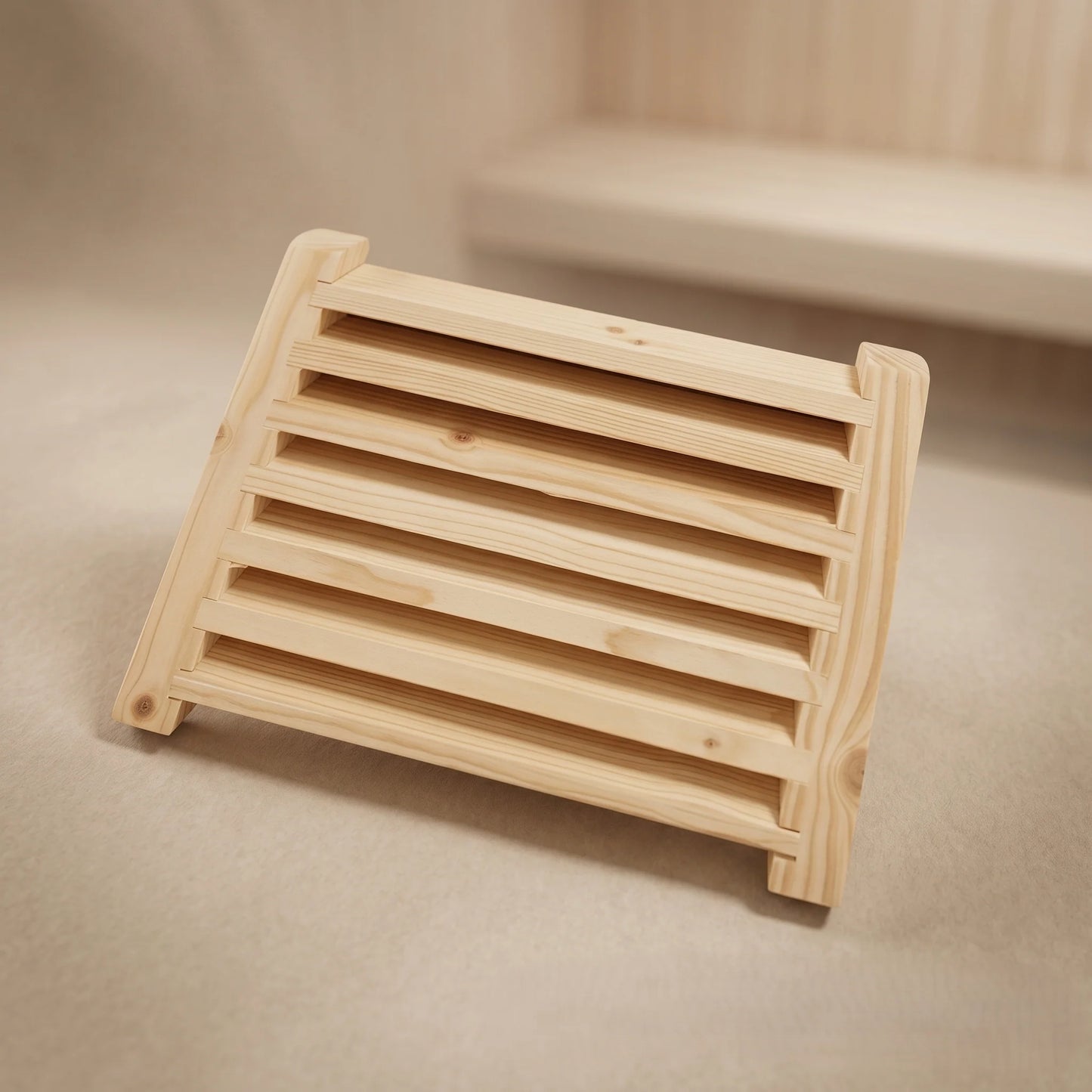 Sauna Vent Grille Slatted Wood Wall-Mount Easy Install
