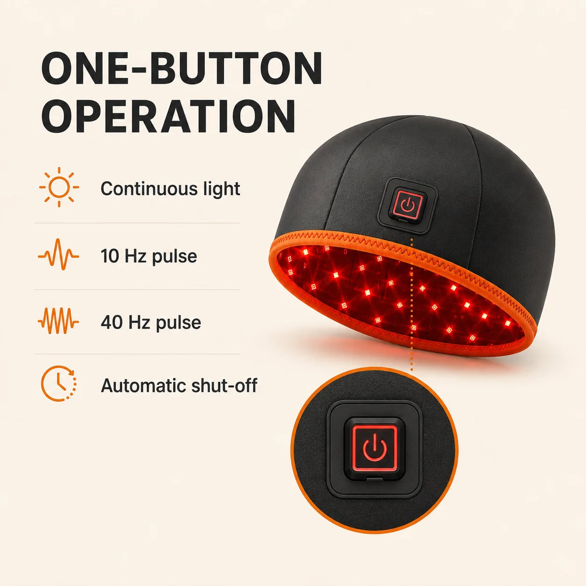 Scalp Light Therapy Cap Dual Red & Near-Infrared
