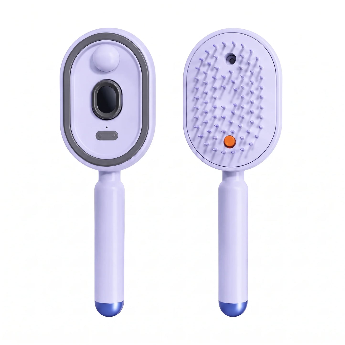 Scalp Massage Brush Refillable Oil Dispenser & Vibrating Silicone Bristles