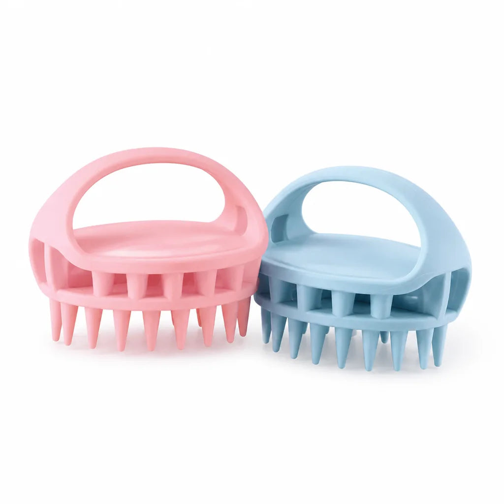 Scalp Massage Brush Soft Silicone Deep Cleansing Set of 2