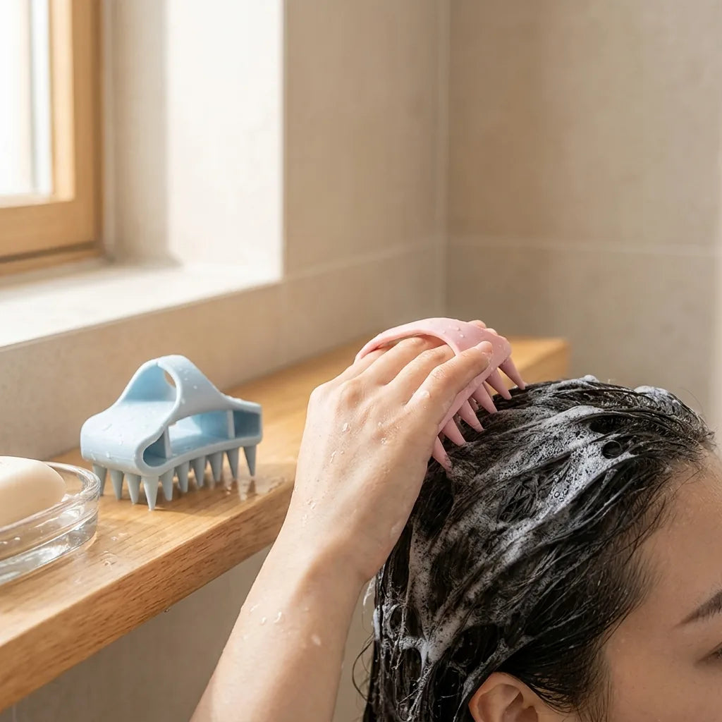 Scalp Massage Brush Soft Silicone Deep Cleansing Set of 2
