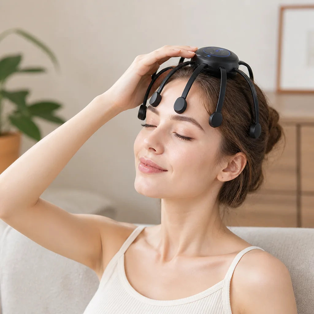Scalp Massager 8-Head 360-Degree Rechargeable