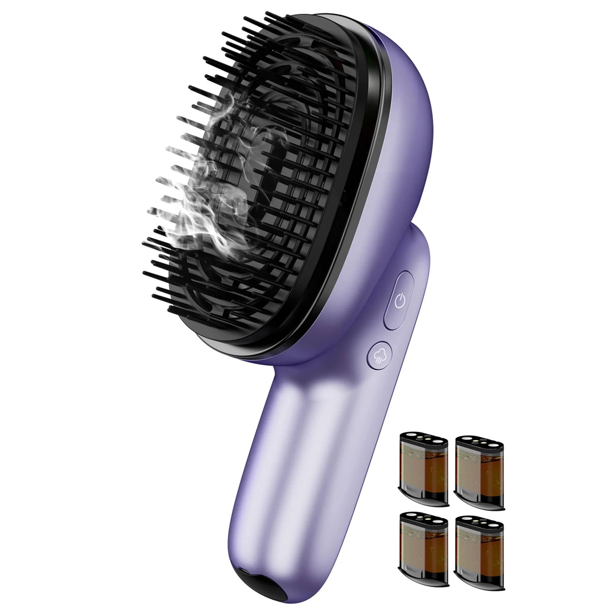 Scalp Massager Brush Vibration & Oil Atomizer USB Rechargeable