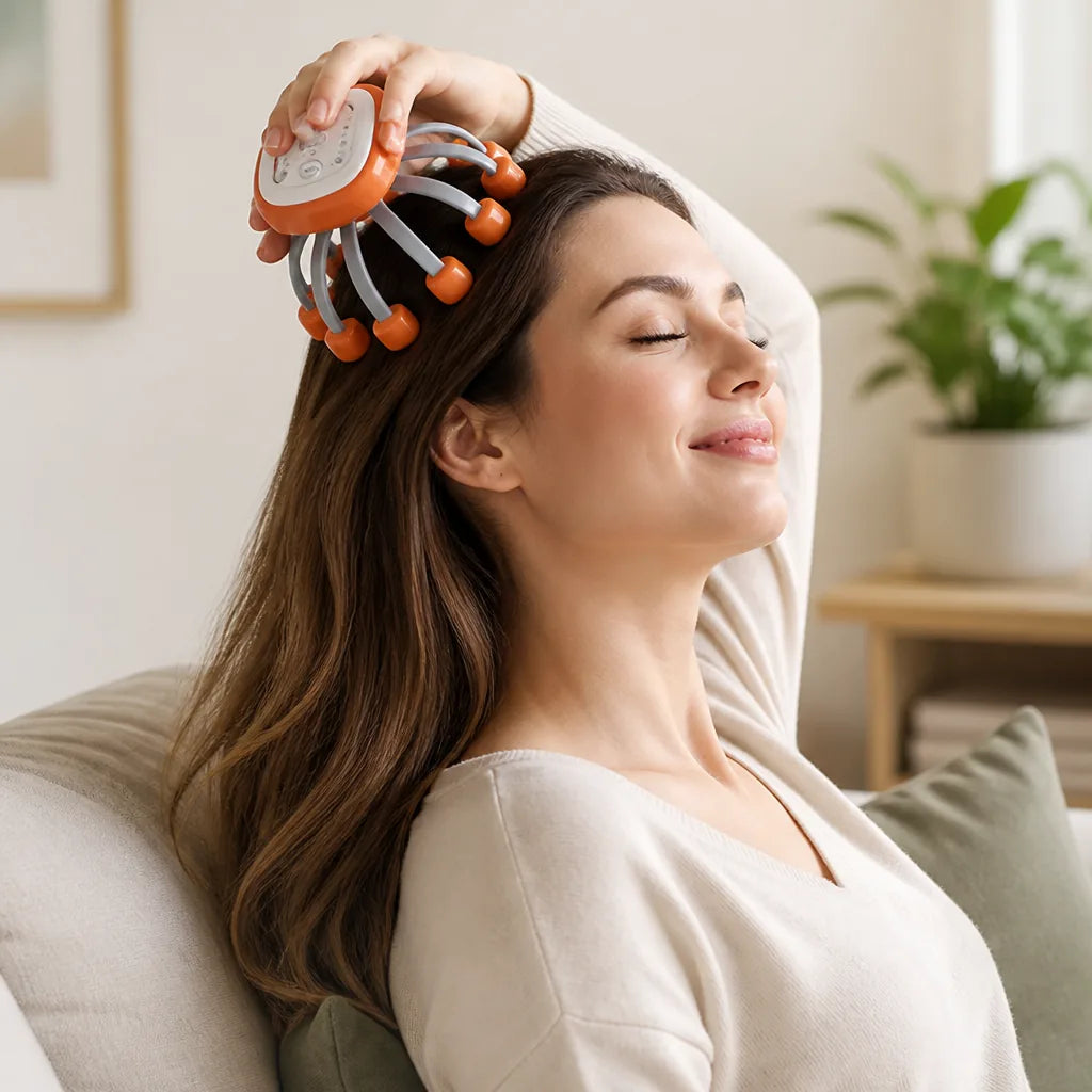 Scalp Massager Motorized Handheld Small & Large Motor Options