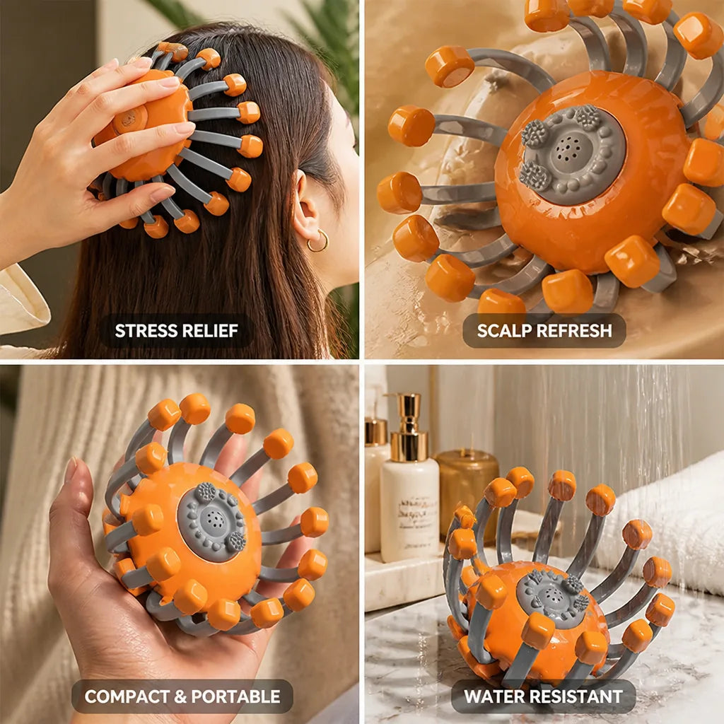 Scalp Massager Motorized Handheld Small & Large Motor Options