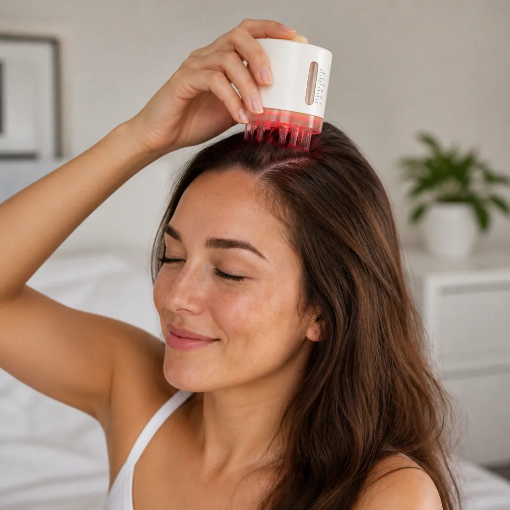 Scalp Massager Red Light & Serum Applicator USB-C