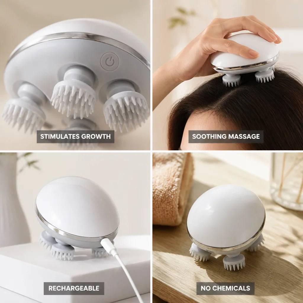 Scalp Massager Stimulates Hair Growth Rechargeable