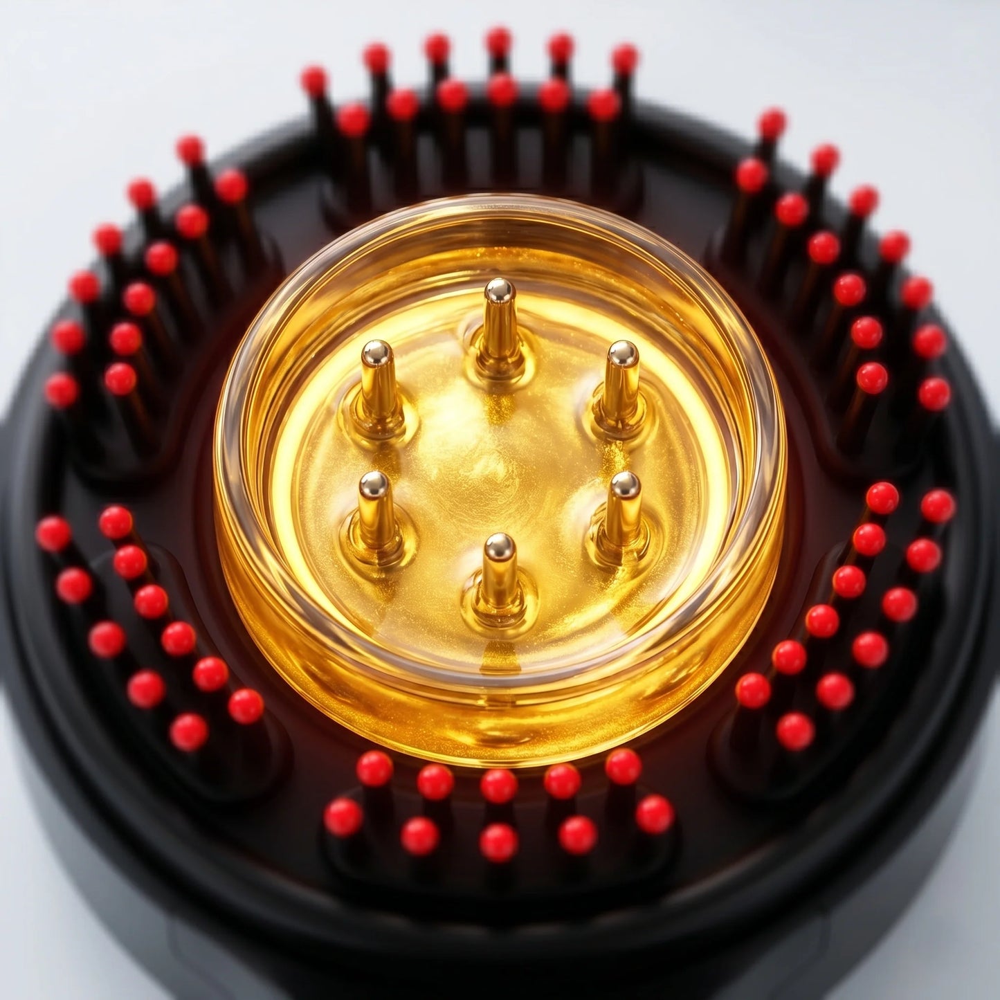 Scalp Oil Applicator Brush Heated Cordless Ergonomic