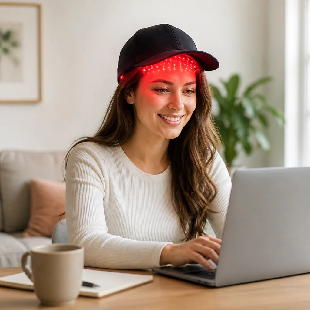 Scalp Therapy Cap Hands-Free Rechargeable 650nm Red Light