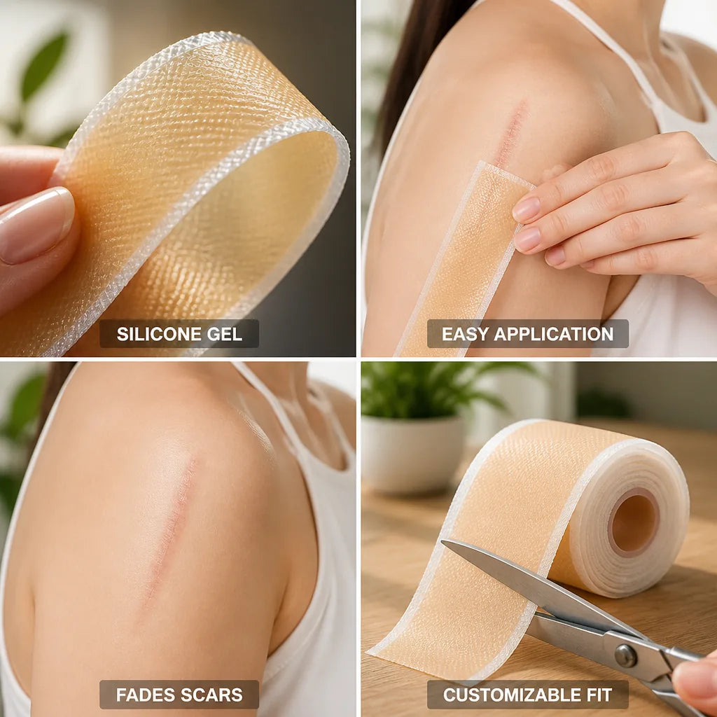 Scar & Wrinkle Patch Silicone Gel Long Strip 2-Pack