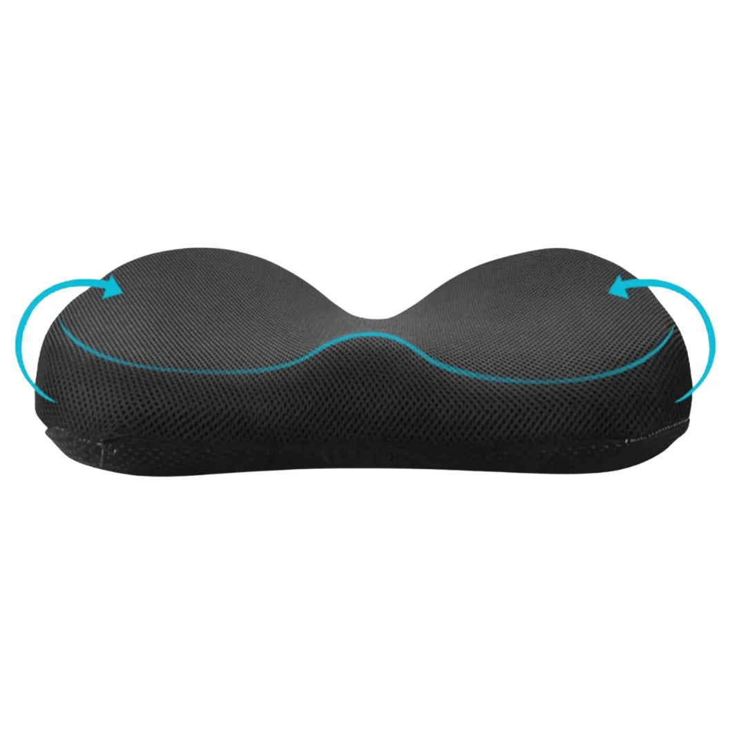 Seat Cushion Contoured Memory Foam Breathable Removable Cover