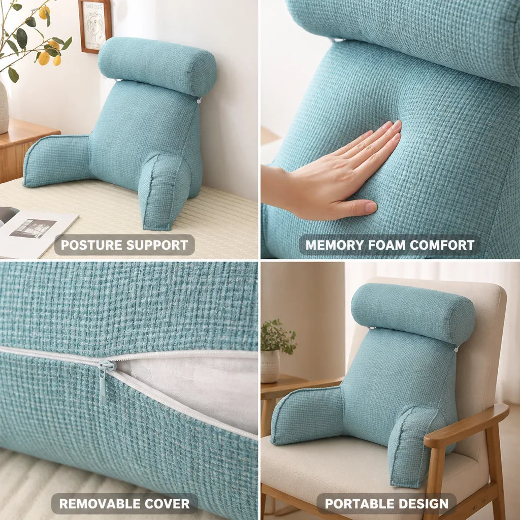 Seat Cushion Contoured Memory Foam Posture Support