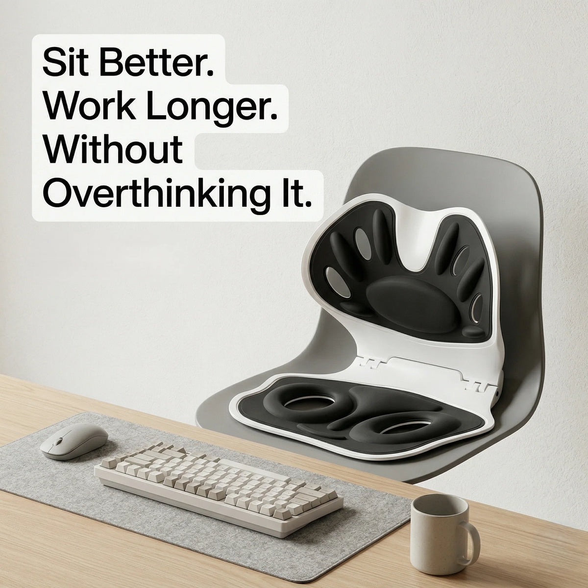 Seat Cushion Ergonomic Posture Support Lightweight