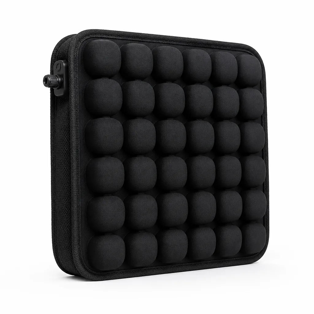 Seat Cushion Inflatable Adjustable Air Cells Includes Pump
