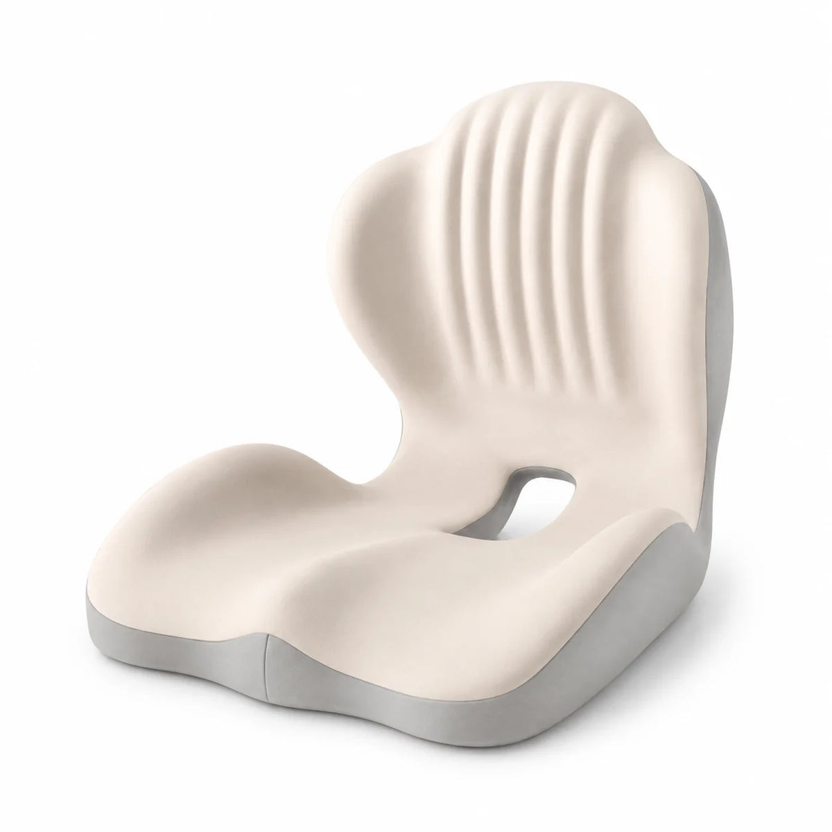 Seat Cushion L-Shaped Memory Foam Coccyx Cutout Washable Cover