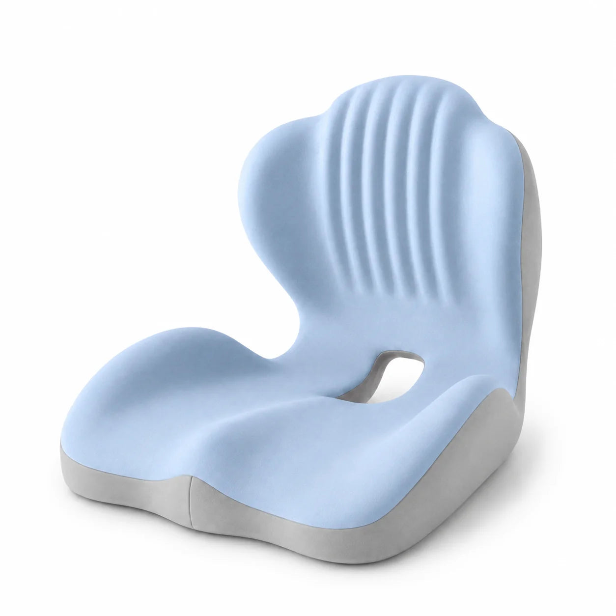 Seat Cushion L-Shaped Memory Foam Coccyx Cutout Washable Cover