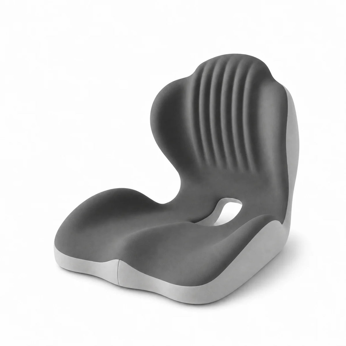 Seat Cushion L-Shaped Memory Foam Coccyx Cutout Washable Cover