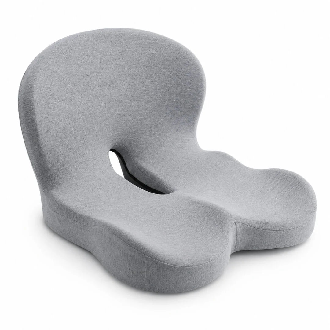 Seat Cushion Memory Foam Coccyx Cutout & Lumbar Support
