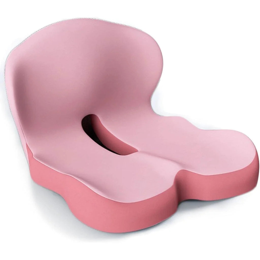 Seat Cushion Memory Foam Coccyx Support & Washable Cover