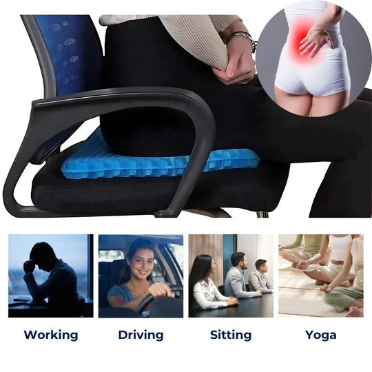 Seat Cushion Orthopedic Gel Honeycomb Tailbone Support
