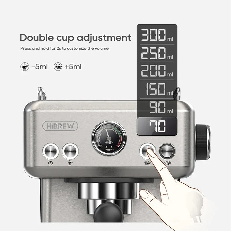 Semi-Automatic Espresso Machine 20-Bar PID 58mm Portafilter