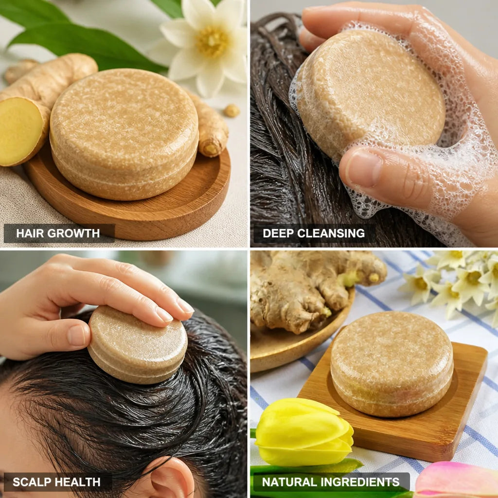 Shampoo Bar Hair Growth Ginger & Camellia Oil