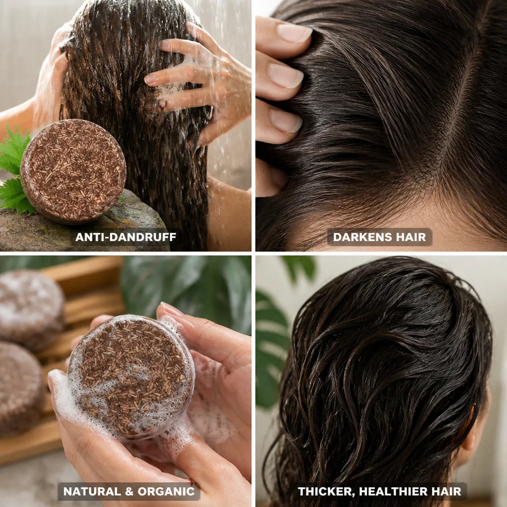 Shampoo Bar Organic Hair Darkening Anti-Dandruff