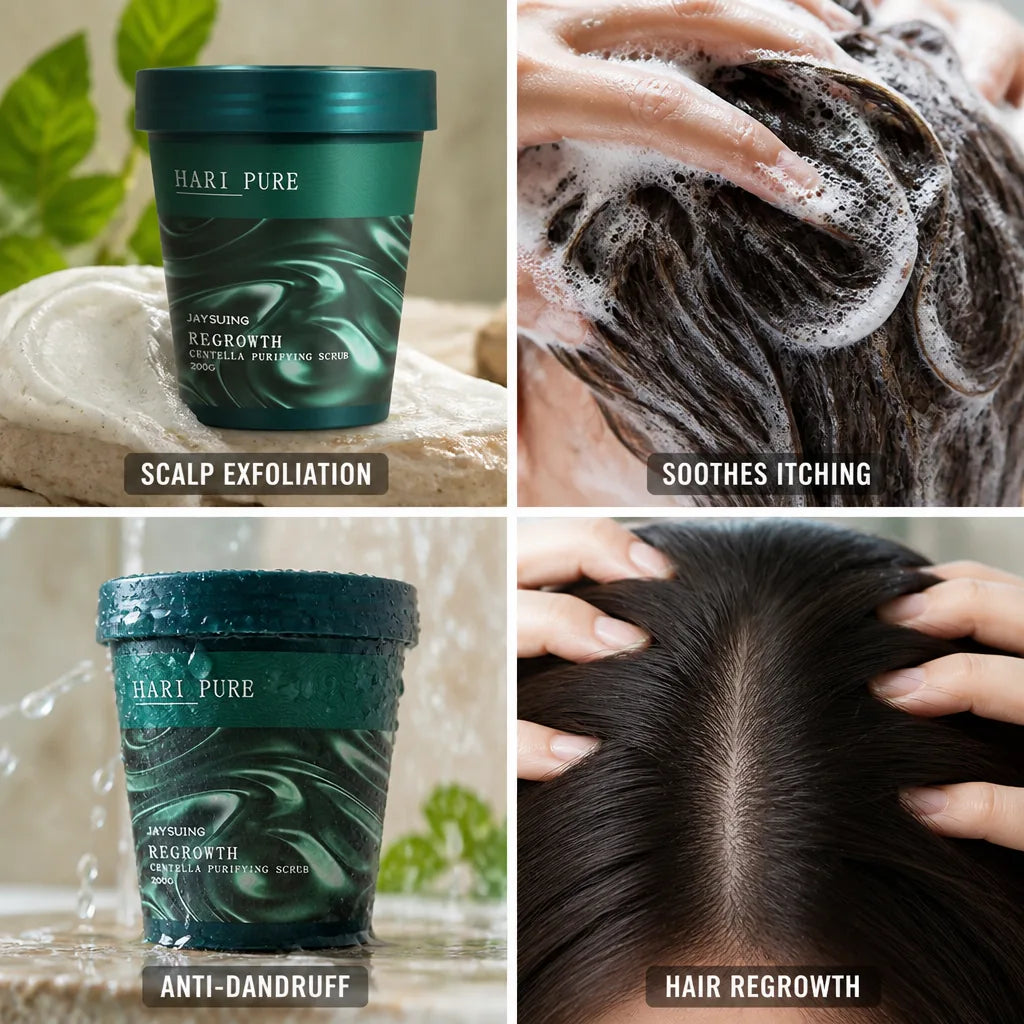 Shampoo Regrowth & Anti-Dandruff Exfoliating Vitamin Formula