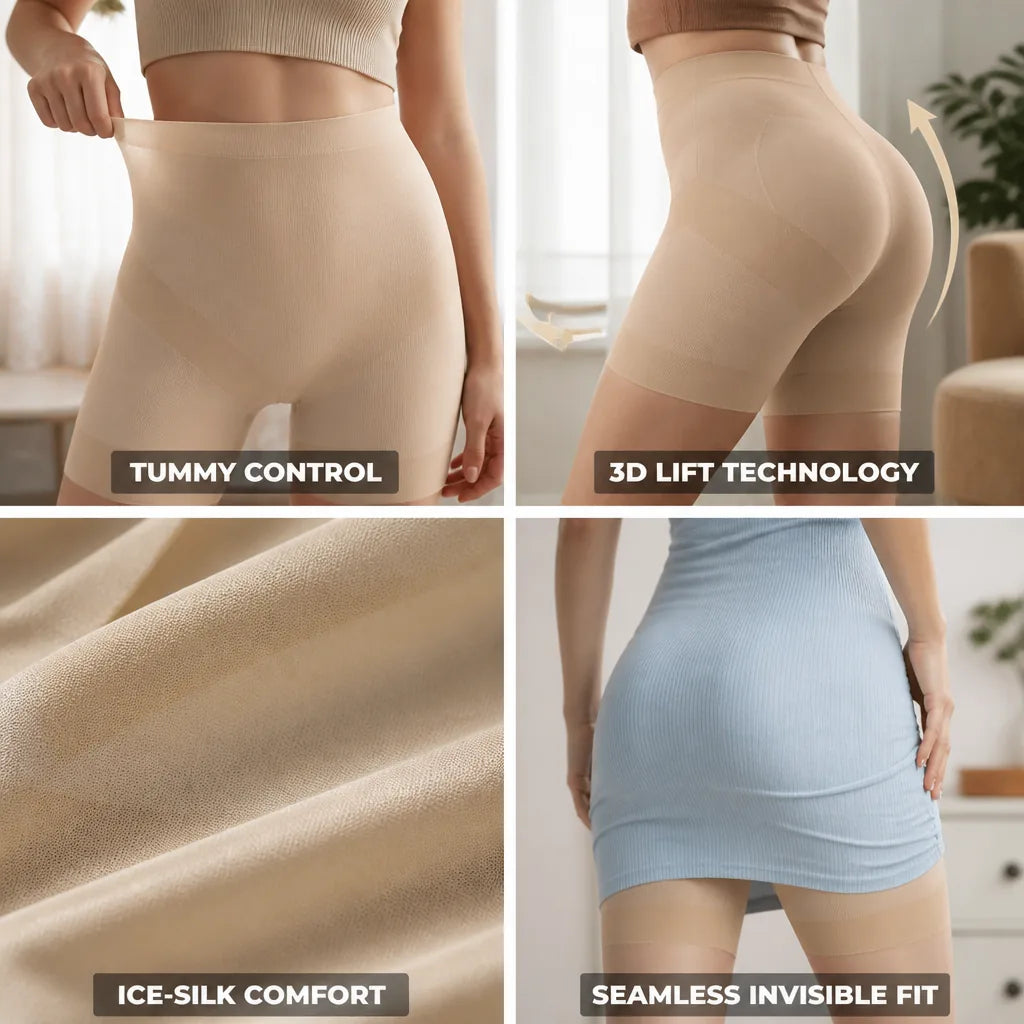 Shapewear Shorts Ultra Thin Ice-Silk 3D Lift