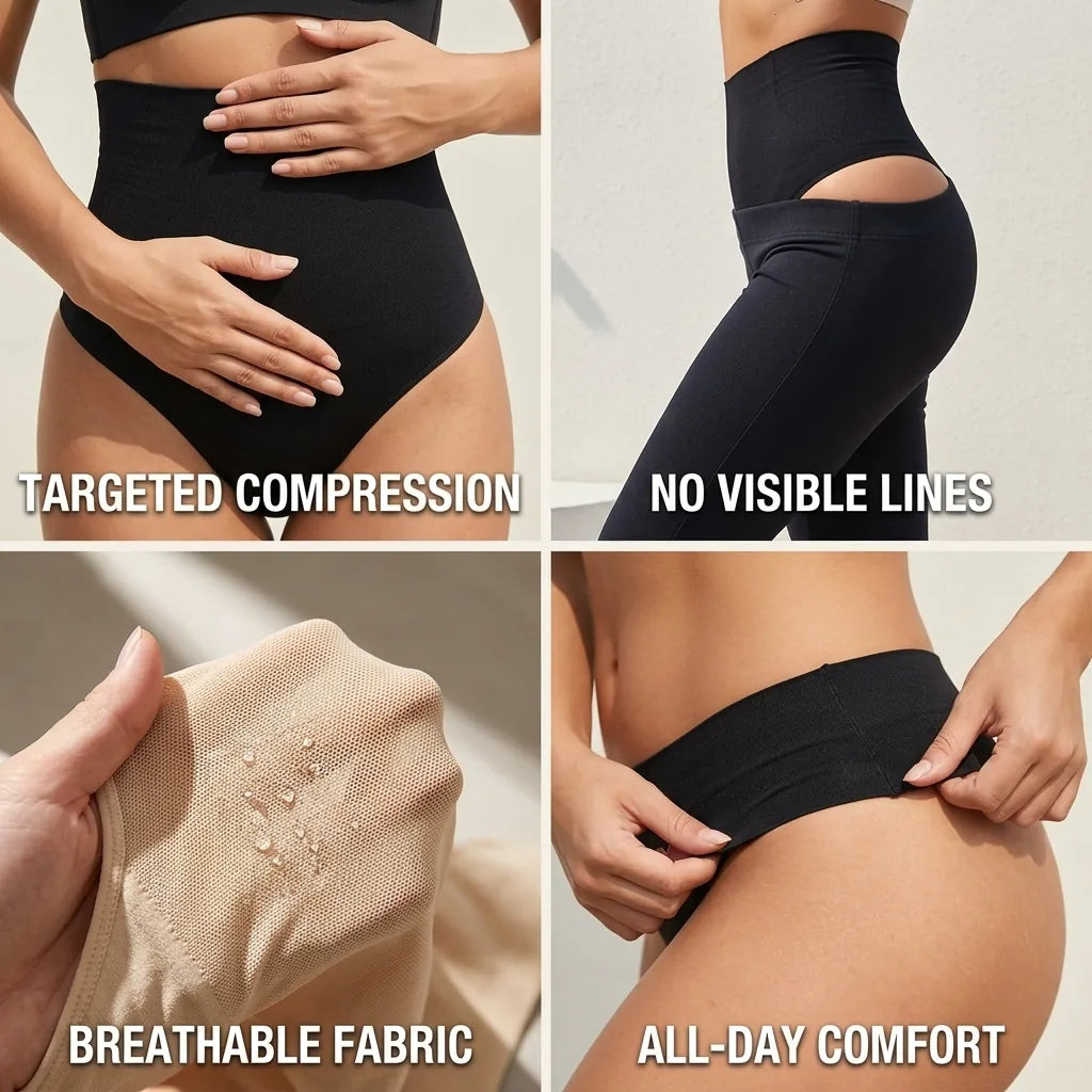 Shaping Thong Targeted Compression Seamless Breathable