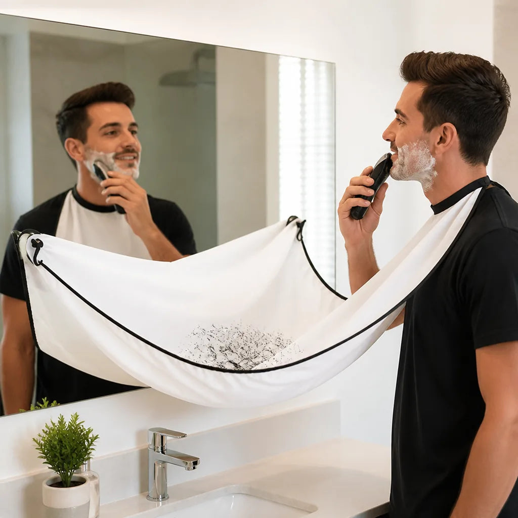 Shaving Cape Hair-Catching Adjustable & Portable