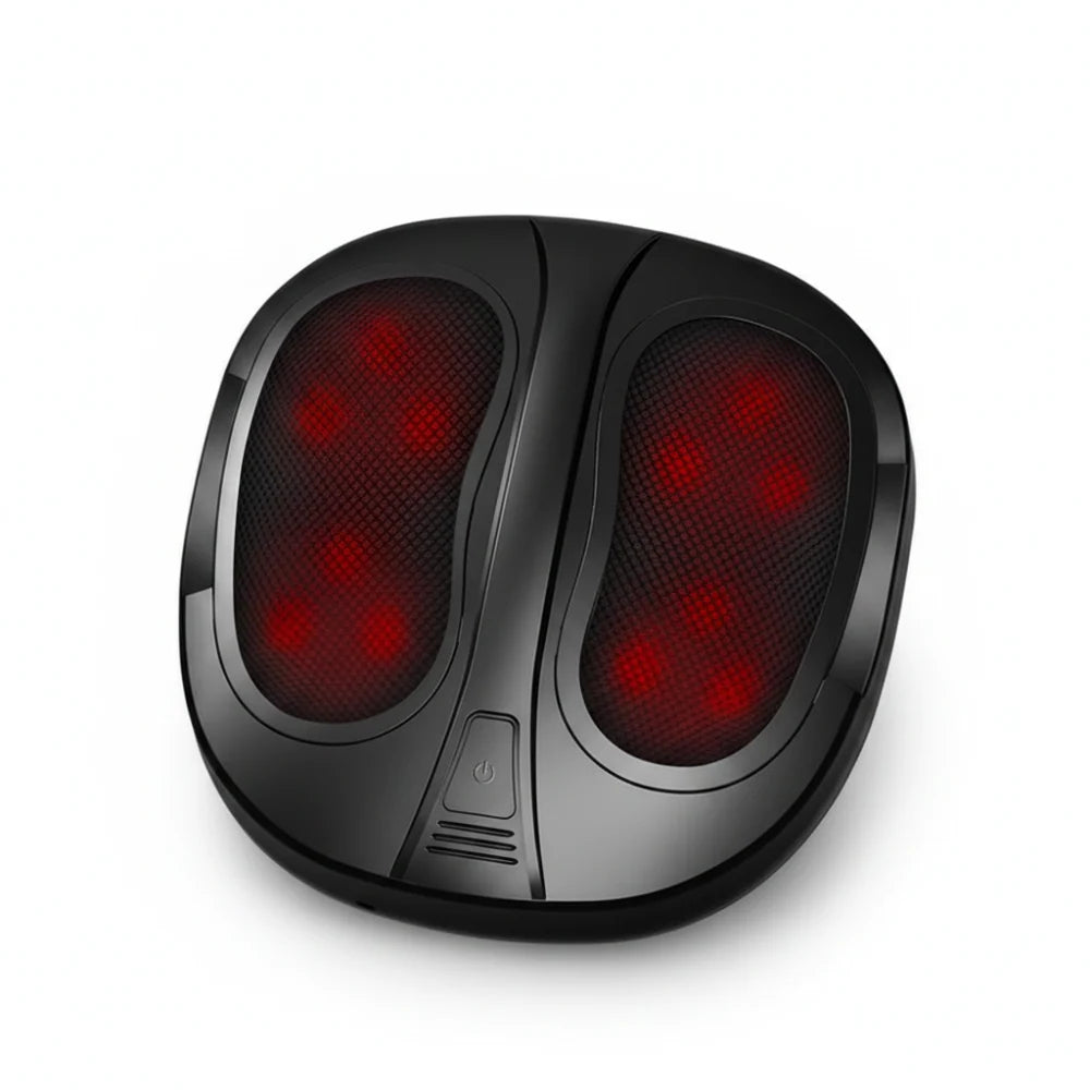 Shiatsu Foot Massager Heat & Vibration Dual Mesh Zones