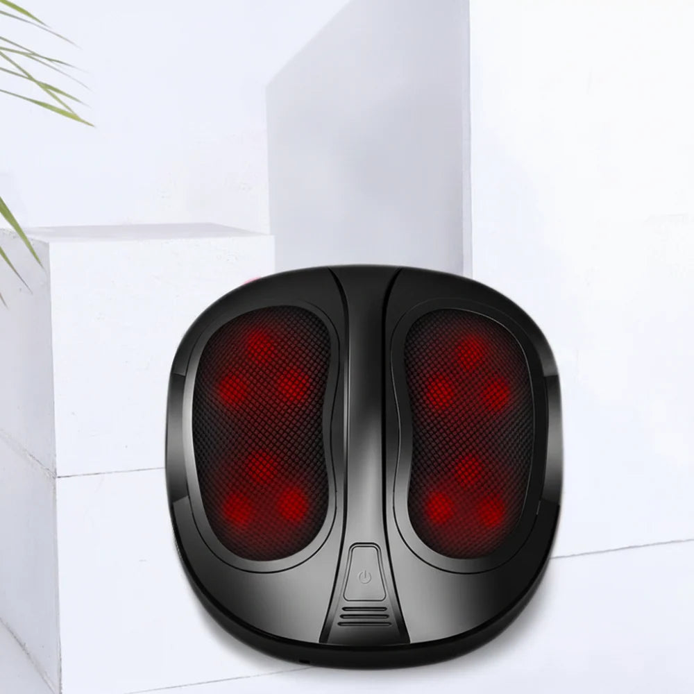 Shiatsu Foot Massager Heat & Vibration Dual Mesh Zones