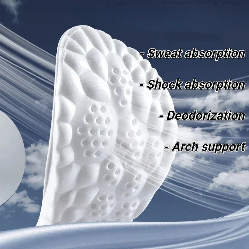 Shoe Insoles Cushioned Arch Support Trim-To-Fit