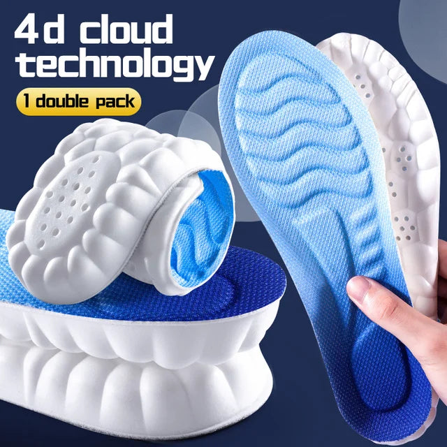Shoe Insoles Cushioned Arch Support Trim-To-Fit