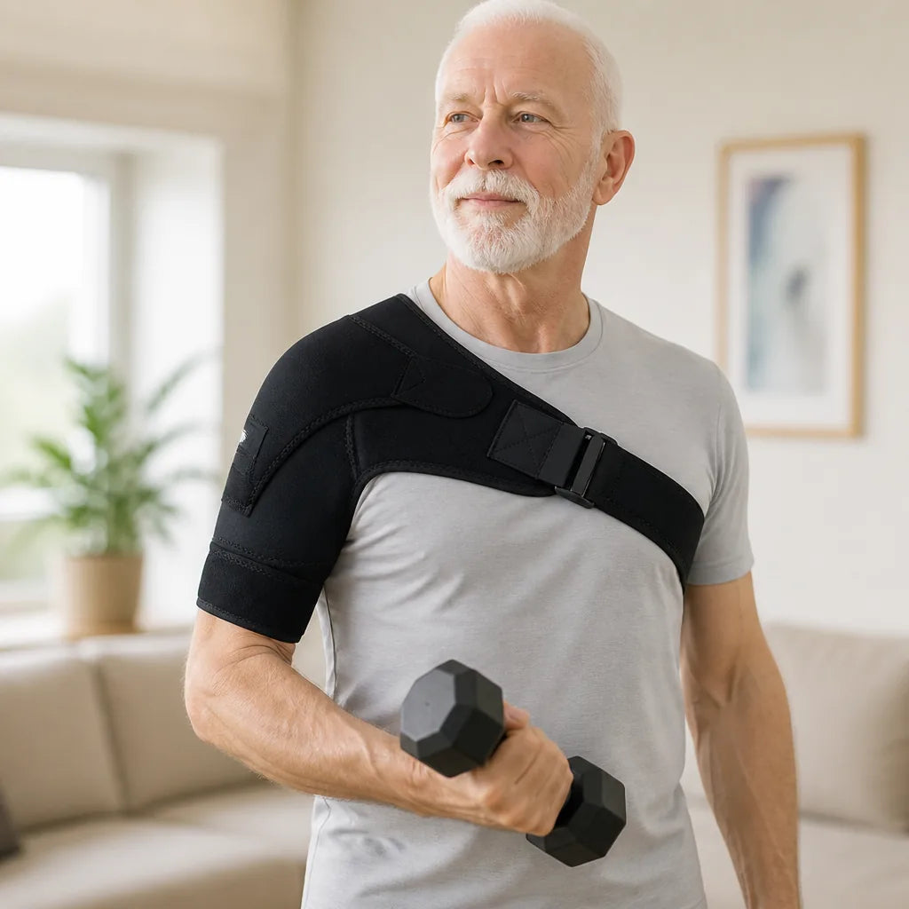 Shoulder Brace Adjustable Compression Cotton Blend