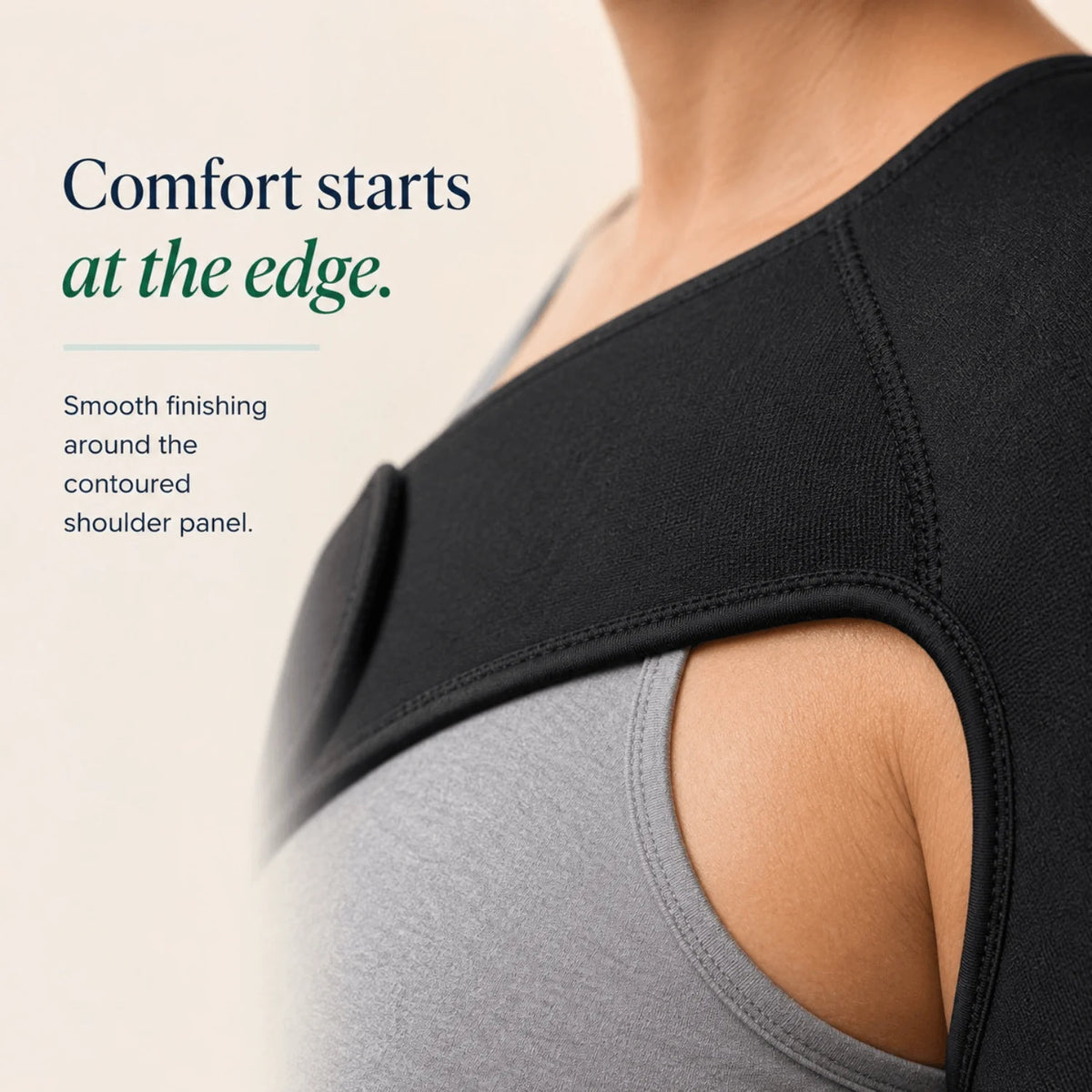 Shoulder Brace Adjustable Multi-Directional Compression Breathable & Low-Profile