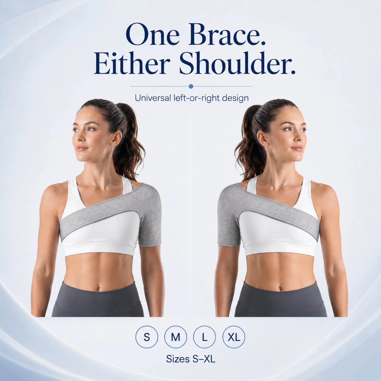 Shoulder Support Strap Breathable Bamboo Charcoal Light Compression